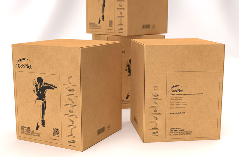 CobiNet Verpackung und Logistik – versandfertige Netzwerkkomponenten aus dem Logistikzentrum Heddesheim
